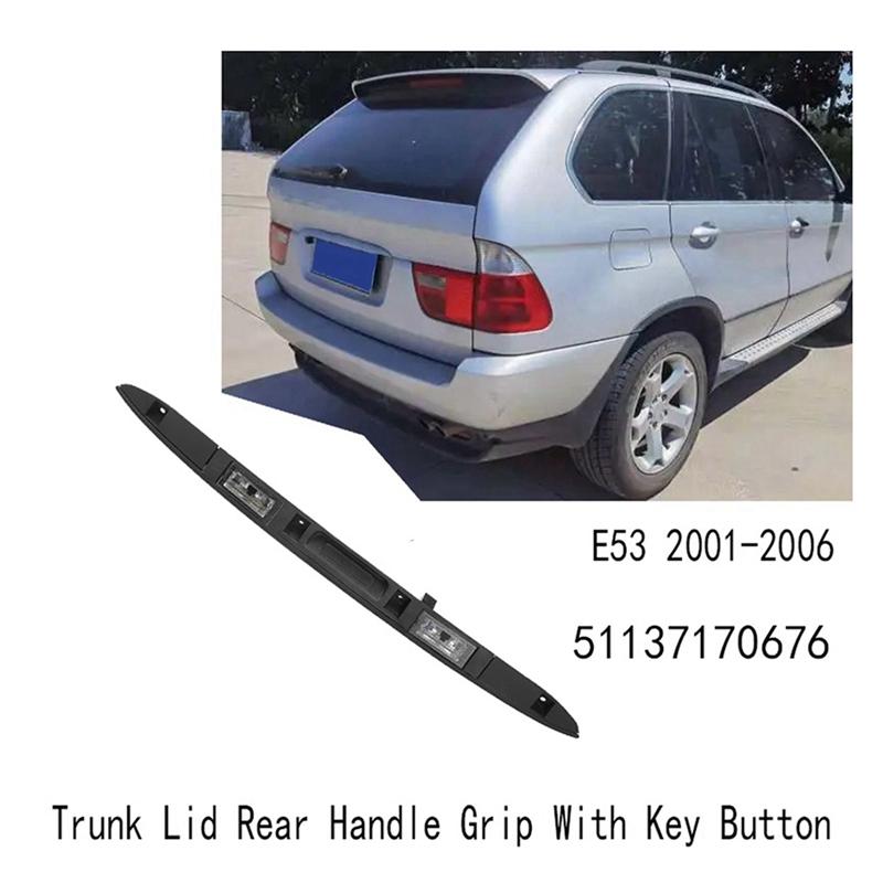 3X Touring Boot Крышка багажника Задняя ручка с кнопкой ключа для BMW X5 E53 01-06 Задняя ручка крышки багажника 51137170676
3X Touring Boot Крышка багажника Задняя ручка с кнопкой ключа для BMW X5 E53 01-06 Задняя ручка крышки багажника 51137170676