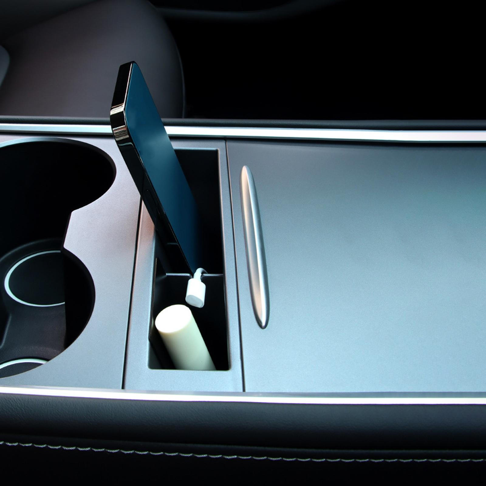 Center Console Phone Organizer Holder Armrest Storage Case Sturdy for Model 3
Center Console Phone Organizer Holder Armrest Storage Case Sturdy for Model 3