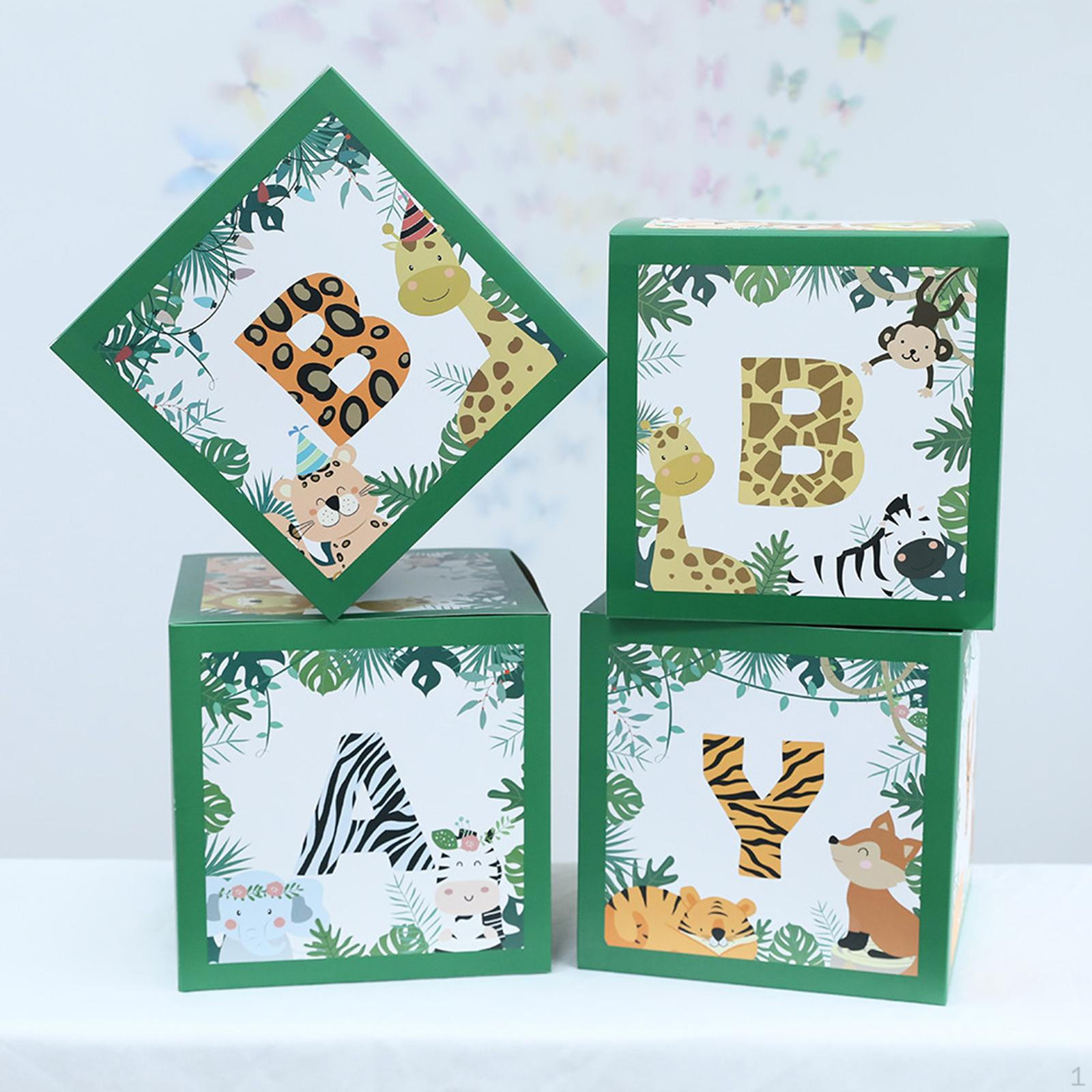 4x Jungle Animals Ballons Box for Baby Shower Wedding First Birthday Party
4x Jungle Animals Ballons Box for Baby Shower Wedding First Birthday Party