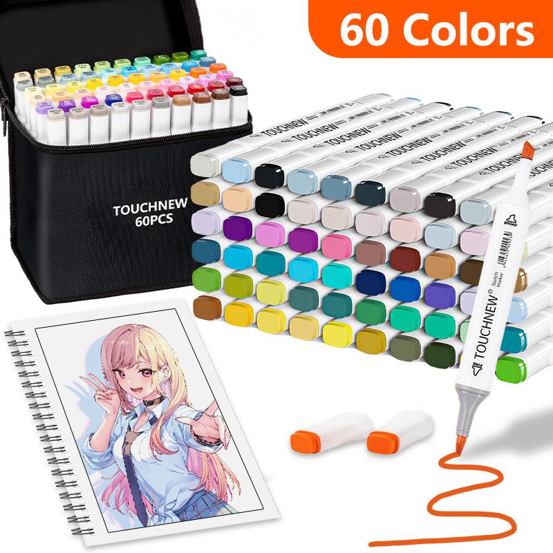 Набор спиртовых маркеров 40/60/80/168 цветов, двусторонние перманентные художественные маркеры для раскрашивания, живописи, эскизов и рисования
Набор спиртовых маркеров 40/60/80/168 цветов, двусторонние перманентные художественные маркеры для раскрашивания, живописи, эскизов и рисования