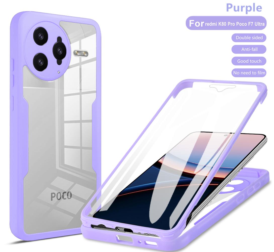 Прозрачный чехол 360 на весь корпус спереди+сзади для Xiaomi Mi Poco F7 Pro PocoF7 Poko Little F7 Ultra 5G силиконовая противоударная крышка For POCO F7 5G фиолетовый
Прозрачный чехол 360 на весь корпус спереди+сзади для Xiaomi Mi Poco F7 Pro PocoF7 Poko Little F7 Ultra 5G силиконовая противоударная крышка For POCO F7 5G фиолетовый