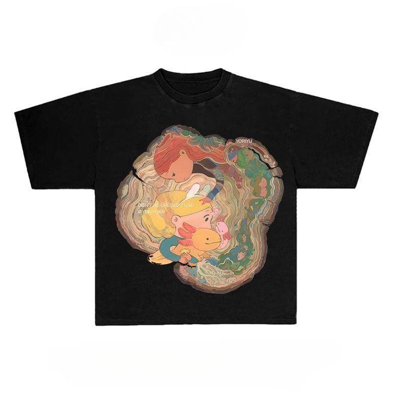 2025 Fashion Printed Short Sleeve Cotton T-Shirt Loose Fashion Comfortable Men s and Women s Autumn and Winter Innerwear S
2025 Fashion Printed Short Sleeve Cotton T-Shirt Loose Fashion Comfortable Men s and Women s Autumn and Winter Innerwear S