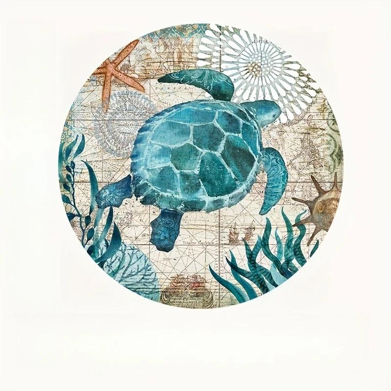 Vintage Map & Turtle Round Rug, Non-Slip Washable Floor Mat for Living Room, Bedroom, Entryway & More, Retro Style Home Decor Diameter 60cm(23in)
Vintage Map & Turtle Round Rug, Non-Slip Washable Floor Mat for Living Room, Bedroom, Entryway & More, Retro Style Home Decor Diameter 60cm(23in)