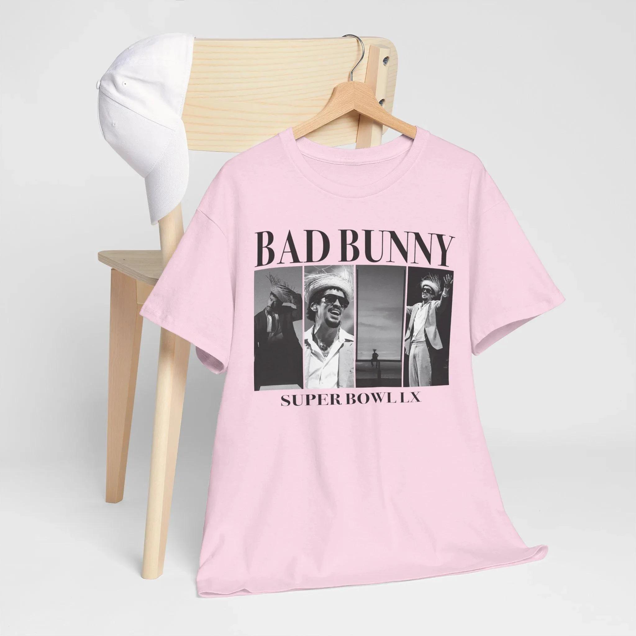 2026 Футболка Bad Bunny Super Bowl для чоловіків і жінок Літній бавовняний одяг Модна повсякденна футболка з коротким рукавом Streetwear XXL дубильна кора
2026 Футболка Bad Bunny Super Bowl для чоловіків і жінок Літній бавовняний одяг Модна повсякденна футболка з коротким рукавом Streetwear XXL дубильна кора