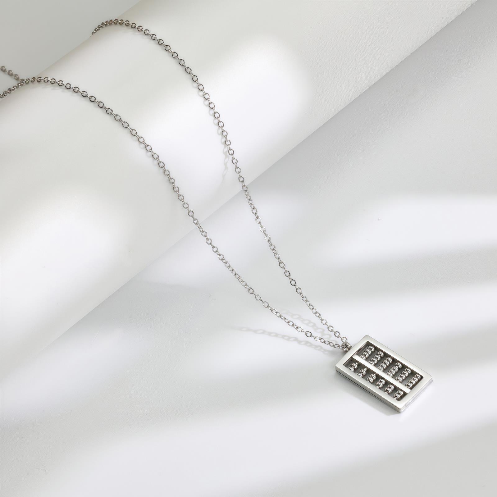 Destiny Lucky Small Round Bead Abacus Titanium Steel Necklace Three Colors Do Not Fade Temperament Versatile Collarbone Chain Women
Destiny Lucky Small Round Bead Abacus Titanium Steel Necklace Three Colors Do Not Fade Temperament Versatile Collarbone Chain Women