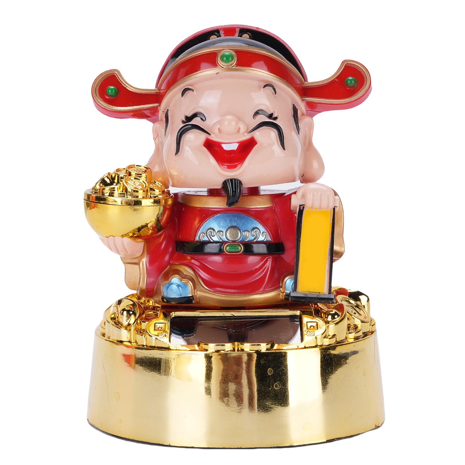 Solar Powered CAI Shen Statue Nodding Fortune Ornament Car Ornament Home Decoration East Road Type
Solar Powered CAI Shen Statue Nodding Fortune Ornament Car Ornament Home Decoration East Road Type