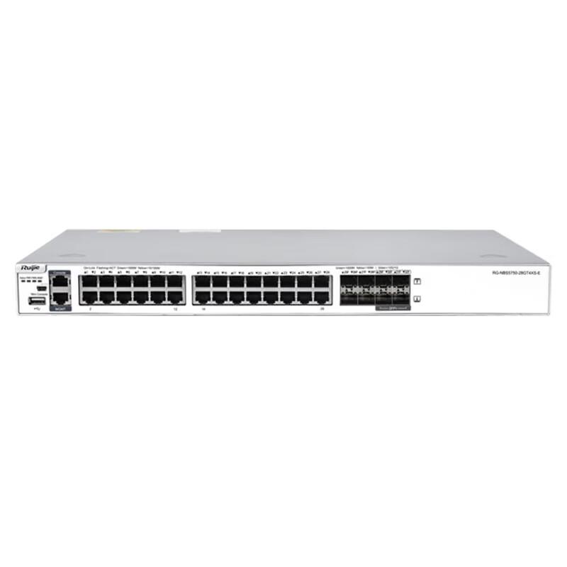 Ruijie RG-NBS5750-28GT4XS-E 28-Port Layer 3 Managed Core Switch
Ruijie RG-NBS5750-28GT4XS-E 28-Port Layer 3 Managed Core Switch