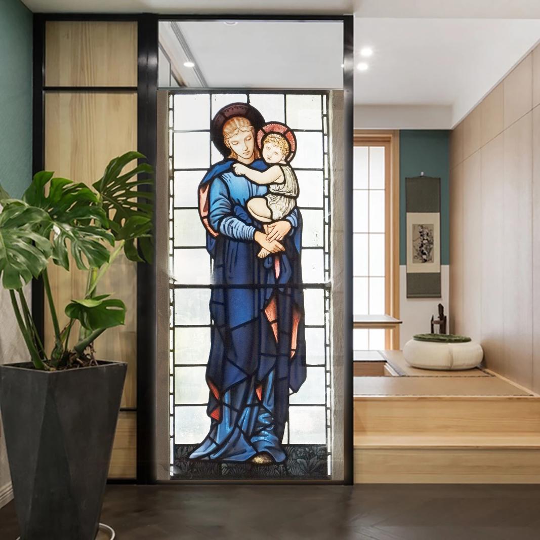 Church Stained Glass Decals Window Film Privacy Heat Insulation and Anti UV Blocking Static Cling Window Sticker for Home J50 (as the picture,40x100cm WxH)
Church Stained Glass Decals Window Film Privacy Heat Insulation and Anti UV Blocking Static Cling Window Sticker for Home J50 (as the picture,40x100cm WxH)