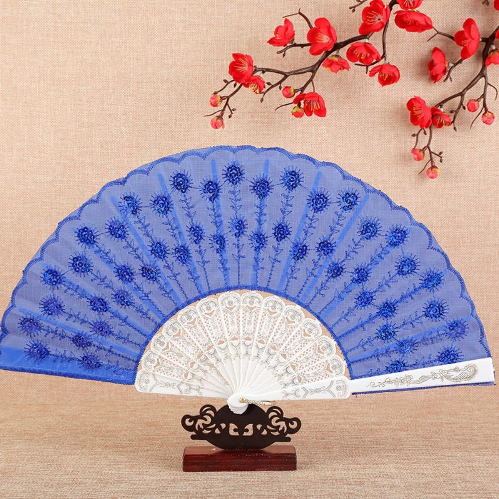 Giltter Peacock Dancing Fan Plastic Handle Hand Fan Antique Sequins Folding Fan Summer жёлтый
Giltter Peacock Dancing Fan Plastic Handle Hand Fan Antique Sequins Folding Fan Summer жёлтый