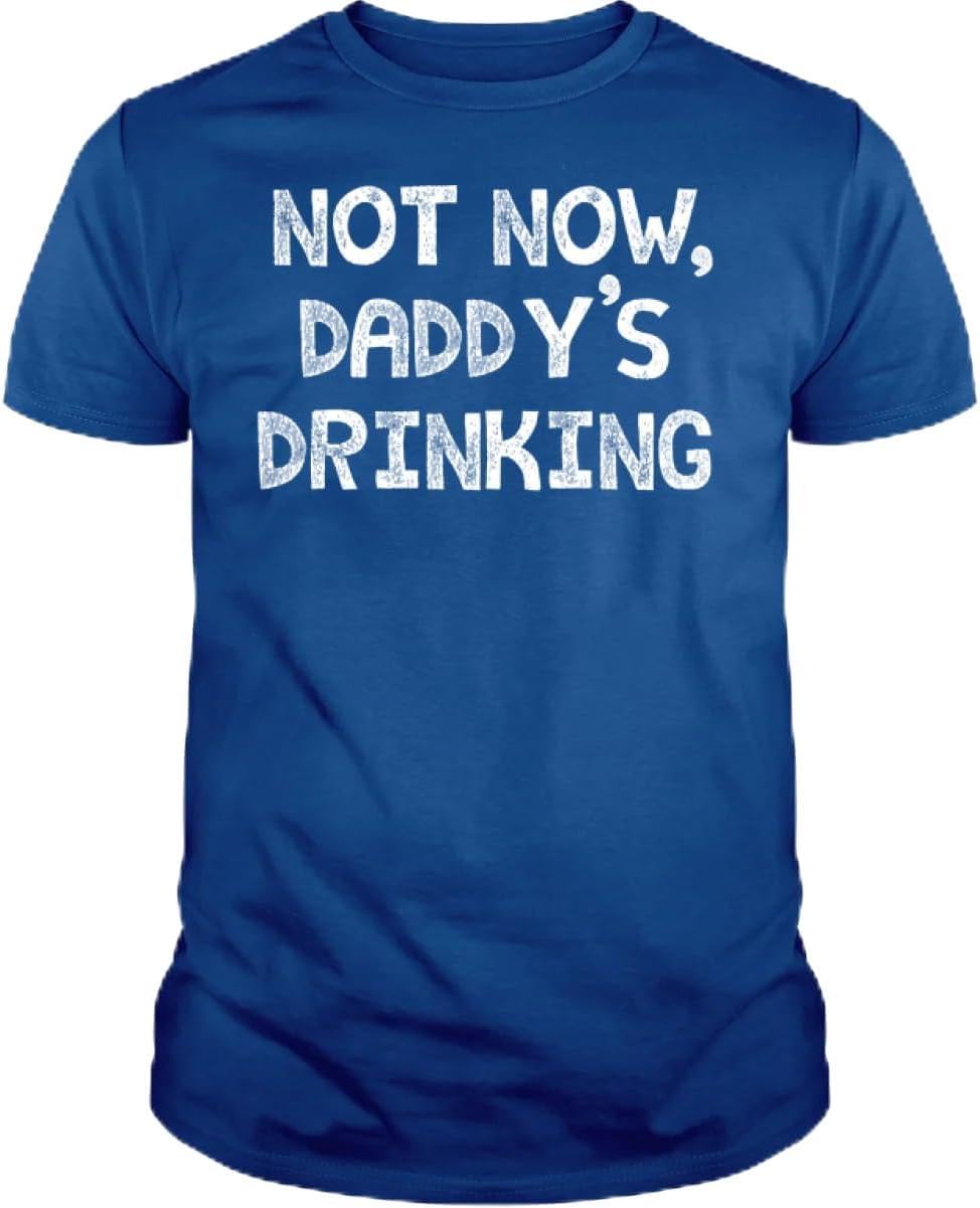 Not Now Daddy s Drinking T Shirt - Funny Cotton Shirt Mens & Womens - Short Sleeve Crew Neck Soft Tees 5XL різнокольоровий
Not Now Daddy s Drinking T Shirt - Funny Cotton Shirt Mens & Womens - Short Sleeve Crew Neck Soft Tees 5XL різнокольоровий