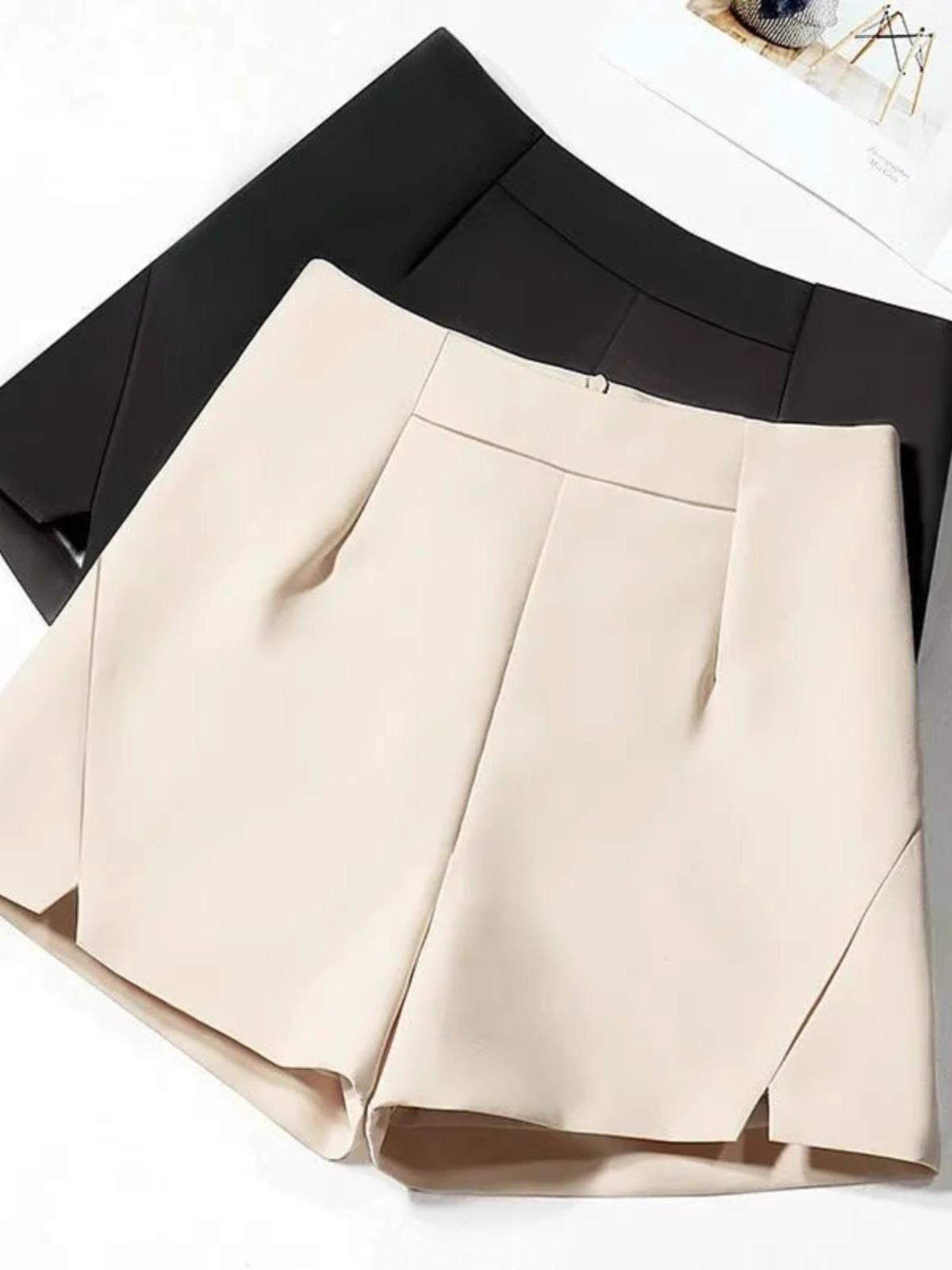 Women s 2024 High-Waisted A-Line Black Suit Shorts - Slimming, Fashionable, Versatile, and Casual Wide-Leg Style. 3XL
Women s 2024 High-Waisted A-Line Black Suit Shorts - Slimming, Fashionable, Versatile, and Casual Wide-Leg Style. 3XL
