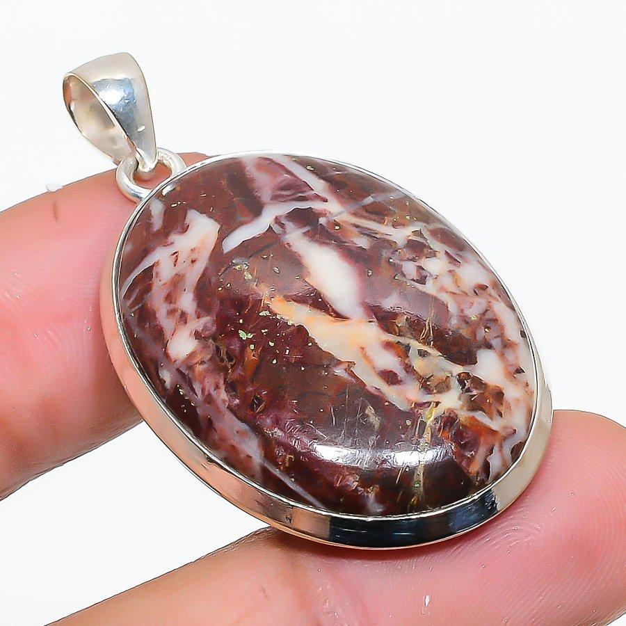 Cappuccino Jasper Gemstone 925 Solid Sterling Silver Jewelry Pendant 1.69 SU-10286
Cappuccino Jasper Gemstone 925 Solid Sterling Silver Jewelry Pendant 1.69 SU-10286