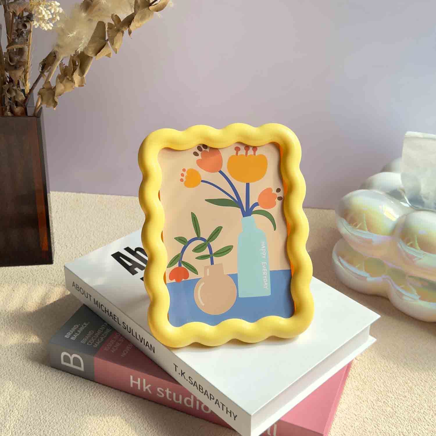 Wavy Picture Frame Nordic Aesthetic Squiggle Photo Holder for Desktop Wall Cute Colorful Funky Room Home Decor жёлтый
Wavy Picture Frame Nordic Aesthetic Squiggle Photo Holder for Desktop Wall Cute Colorful Funky Room Home Decor жёлтый