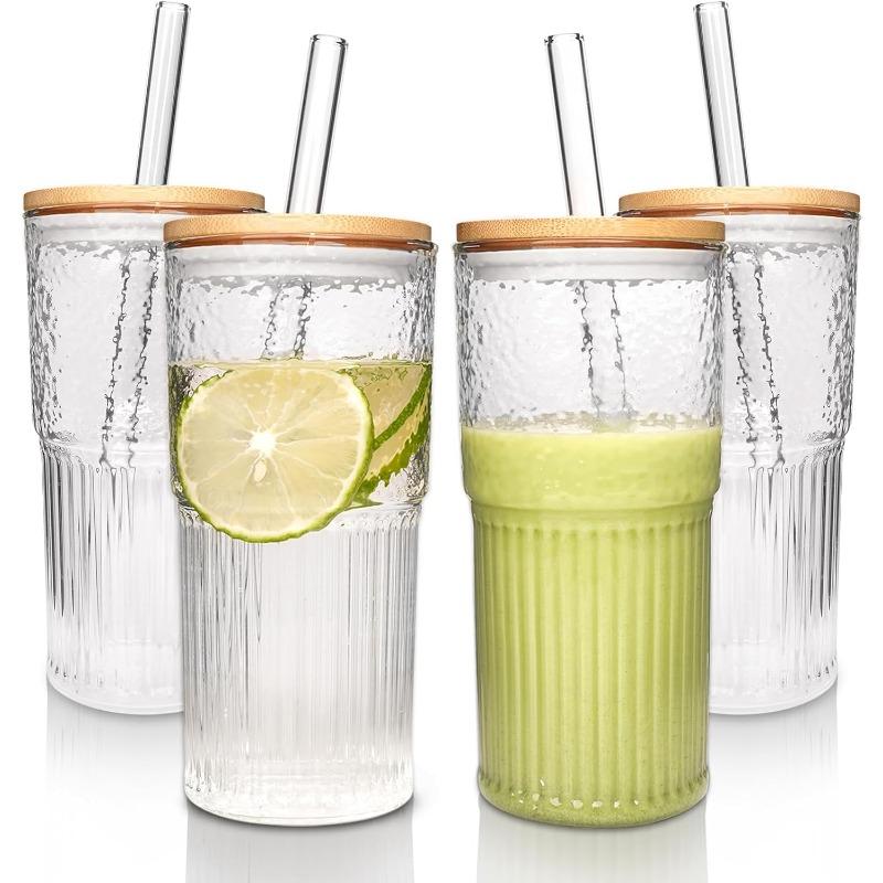 Glass Cups - 22 oz Iced Coffee Cups Drinking Glasses Iced Coffee Cup Reusable Smoothie Cup Glass
Glass Cups - 22 oz Iced Coffee Cups Drinking Glasses Iced Coffee Cup Reusable Smoothie Cup Glass
