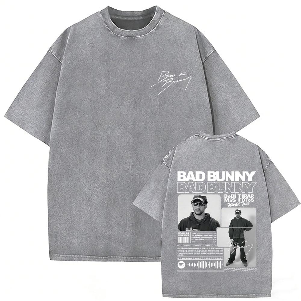 Rapper Bad Bunny Vintage Washed Tshirt Debi Tirar Mas Fotos DTMF World Tour T Shirts Mens Fashion Hip Hop Street Tshirts S
Rapper Bad Bunny Vintage Washed Tshirt Debi Tirar Mas Fotos DTMF World Tour T Shirts Mens Fashion Hip Hop Street Tshirts S