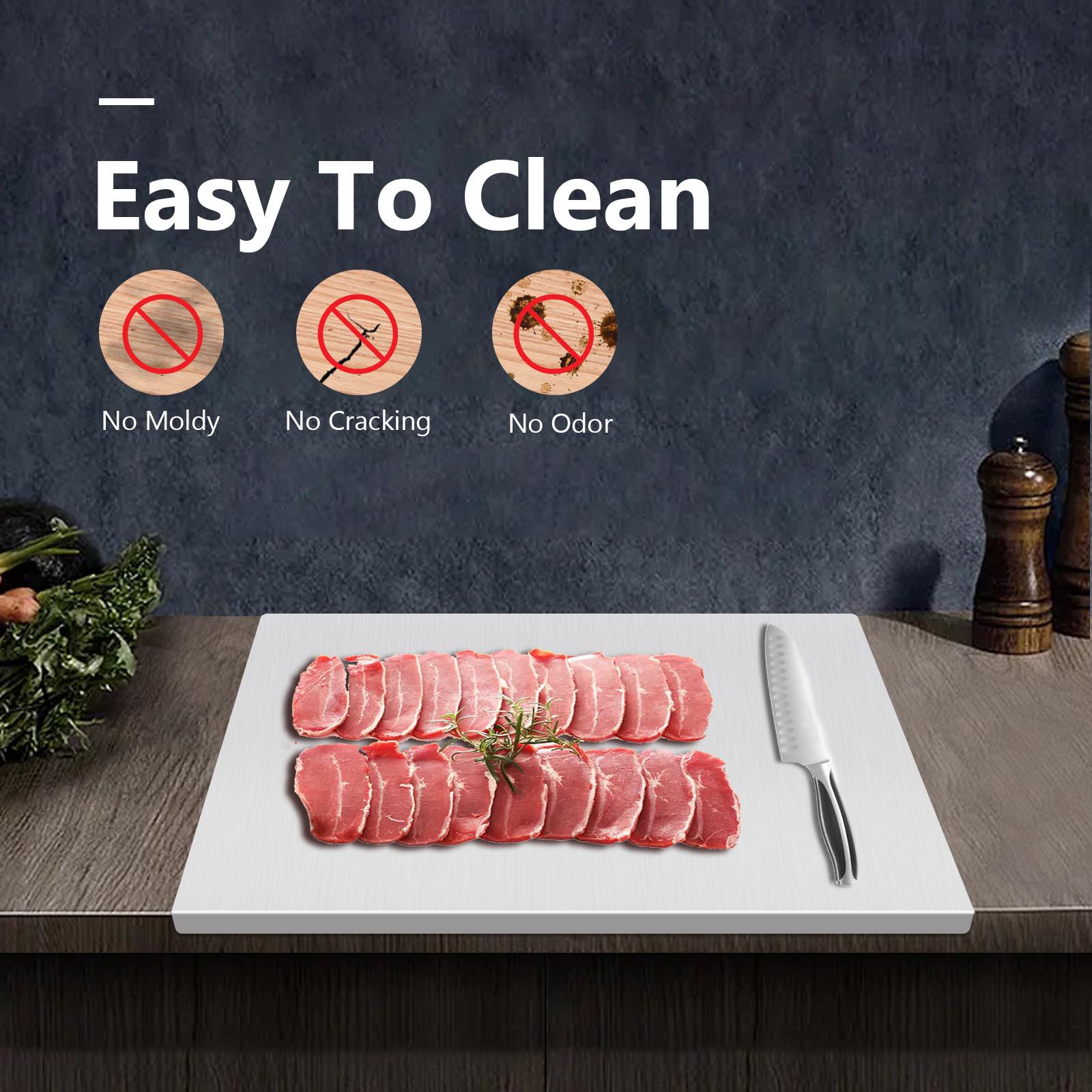 Extra Large 304 Stainless Steel Chopping Board - Professional Kitchen Cooking Board, Non-Slip Rectangular Cutting Board for Meat серебряный
Extra Large 304 Stainless Steel Chopping Board - Professional Kitchen Cooking Board, Non-Slip Rectangular Cutting Board for Meat серебряный