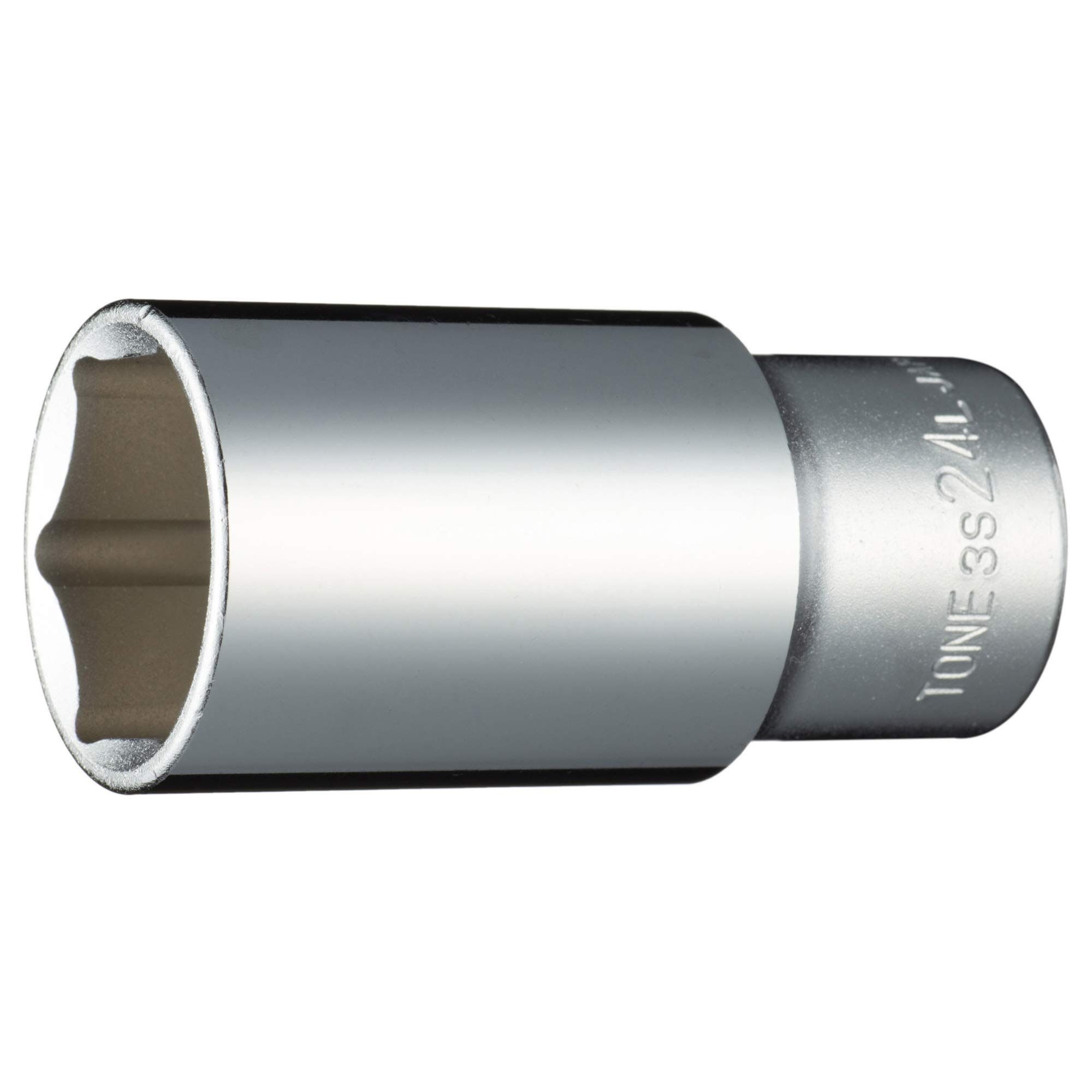 TONE Deep Socket Drive Angle Width across flats 24mm (Hexagonal) HP3S-24L 9.5mm (3/8 )
TONE Deep Socket Drive Angle Width across flats 24mm (Hexagonal) HP3S-24L 9.5mm (3/8 )