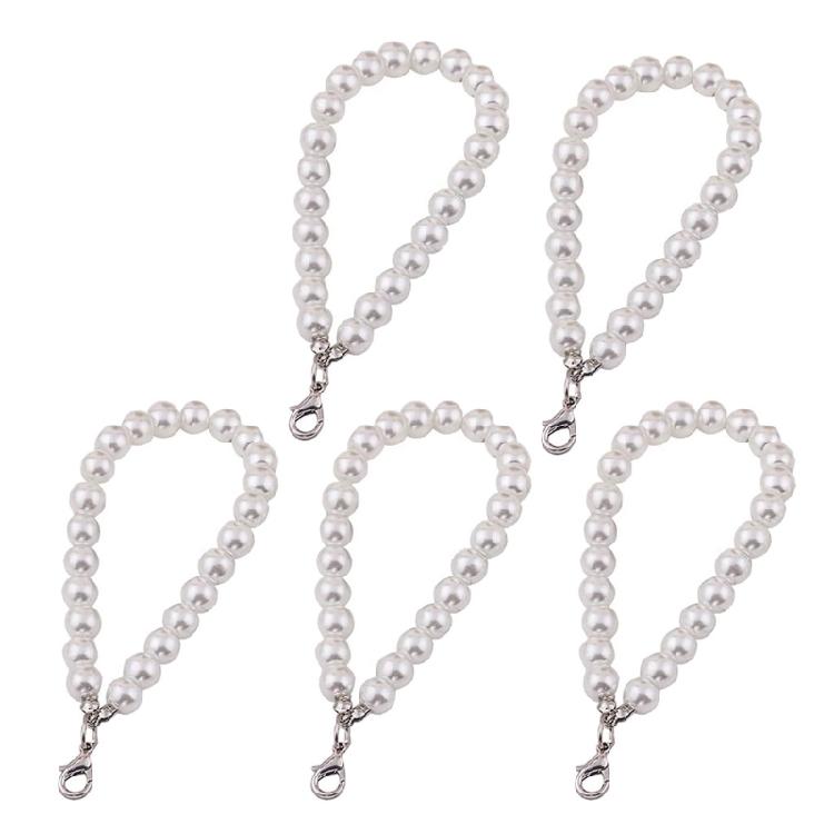 5 Pieces Stylish Hand Wrist Lanyard Faux Pearl Wristlet Chain Strap Keychain Ins 1 срібний
5 Pieces Stylish Hand Wrist Lanyard Faux Pearl Wristlet Chain Strap Keychain Ins 1 срібний
