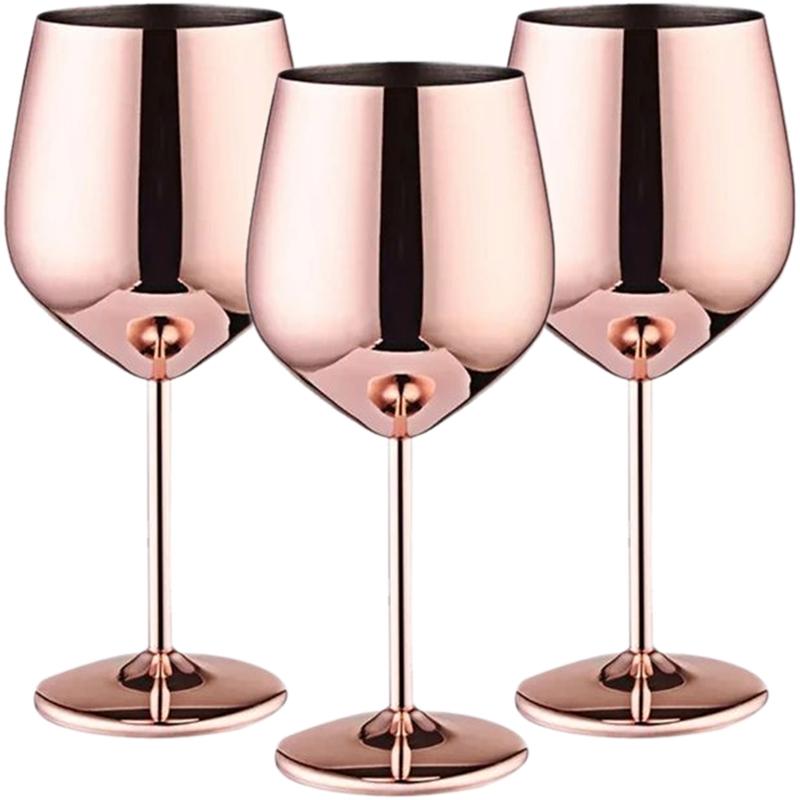 3PCS Stainless Steel Tall Wine Glasses , Elegant modern design, 18oz, can be used for Valentine s Day gift and home use
3PCS Stainless Steel Tall Wine Glasses , Elegant modern design, 18oz, can be used for Valentine s Day gift and home use