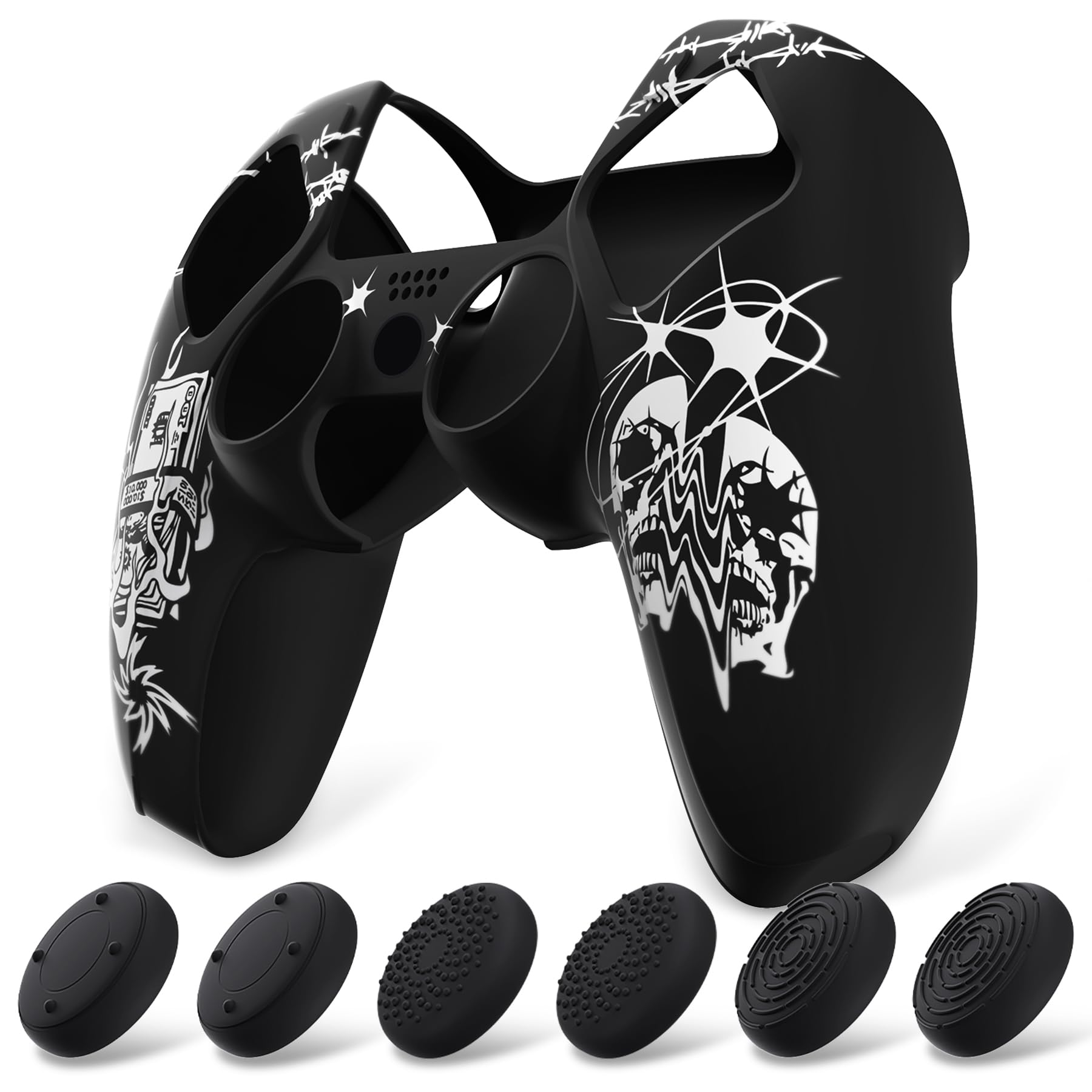 PlayVital Pure Series Pattern Design Protective Silicone Cover Compatible with PS5 Soft Rubber Grip Case Compatible with PS5 Comes with 6 Thumbstick
PlayVital Pure Series Pattern Design Protective Silicone Cover Compatible with PS5 Soft Rubber Grip Case Compatible with PS5 Comes with 6 Thumbstick