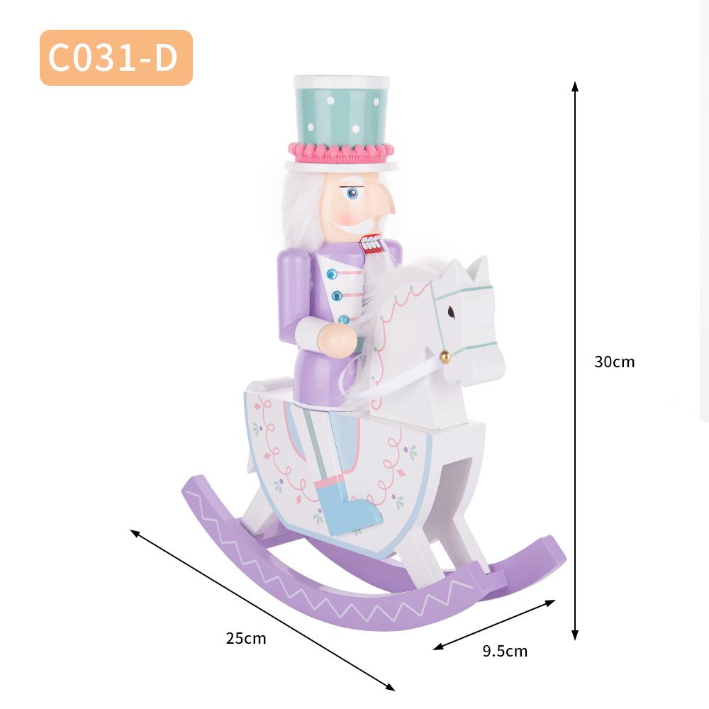 Pastel Rocking Horse Nutcracker Figurine
Pastel Rocking Horse Nutcracker Figurine