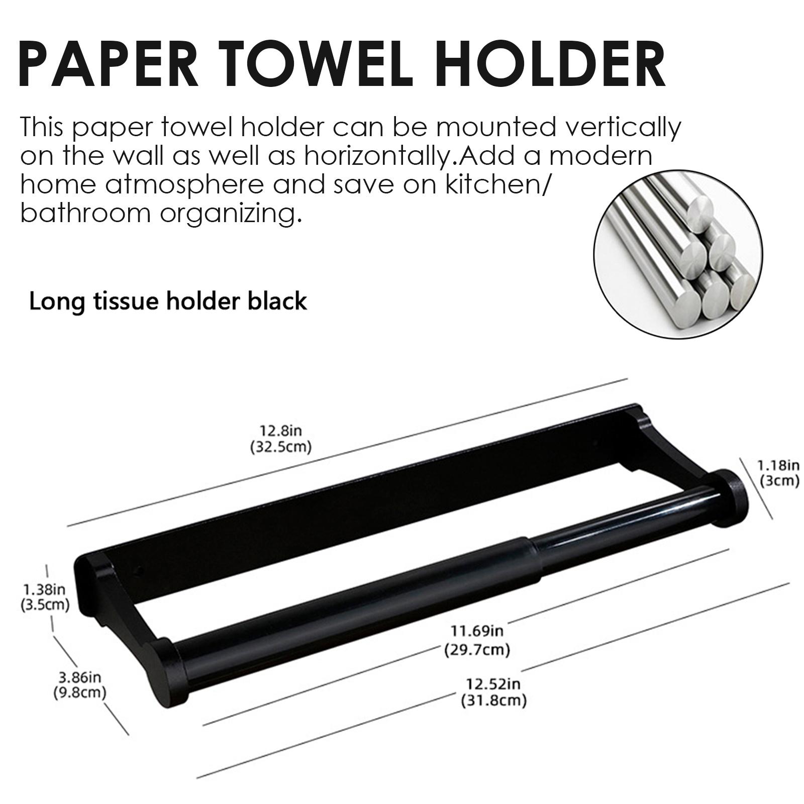 1/2Pcs Paper Towel Holder Under Cabinet Stainless Steel Toilet Roll Holder Multi-role Bathroom Towel Rack Kitchen Storage Rack
1/2Pcs Paper Towel Holder Under Cabinet Stainless Steel Toilet Roll Holder Multi-role Bathroom Towel Rack Kitchen Storage Rack