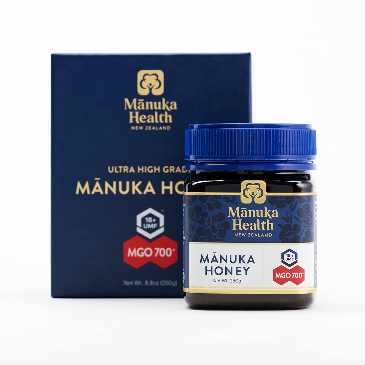 Manuka Health Manuka Honey 250 г. Настоящий подарочный мед манука из Новой Зеландии Manuka Honey MGO700+ UMF18+ 100%
Manuka Health Manuka Honey 250 г. Настоящий подарочный мед манука из Новой Зеландии Manuka Honey MGO700+ UMF18+ 100%