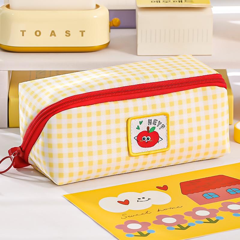 Vintage Plaid Open Pen Bag with Cute Dog Pattern Large Capacity Korean Style Storage Pouch Stationery Students A7893 жёлтый
Vintage Plaid Open Pen Bag with Cute Dog Pattern Large Capacity Korean Style Storage Pouch Stationery Students A7893 жёлтый
