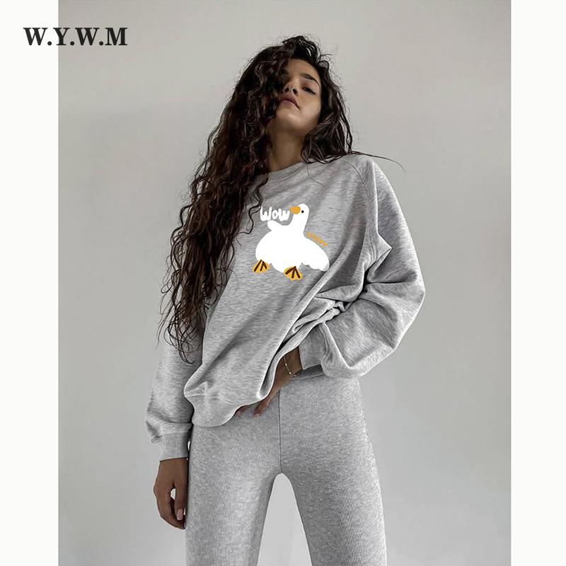 WYWM толстовки с мультяшным принтом, женские повседневные винтажные тонкие пуловеры с круглым вырезом, толстовка, уличная одежда, топ, корейская одежда в стиле Харадзюку, милая студенческая толстовка с уткой
WYWM толстовки с мультяшным принтом, женские повседневные винтажные тонкие пуловеры с круглым вырезом, толстовка, уличная одежда, топ, корейская одежда в стиле Харадзюку, милая студенческая толстовка с уткой