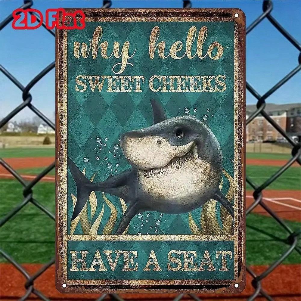Tinplate Art Shark Metal Painting Sign Funny Shark Wall Decor 20x30 різнокольоровий
Tinplate Art Shark Metal Painting Sign Funny Shark Wall Decor 20x30 різнокольоровий