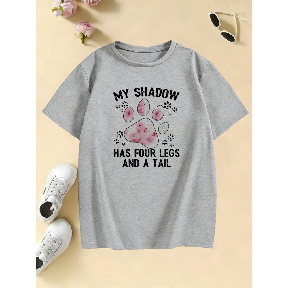 Cute cat paw pattern children s T-shirt, summer short-sleeved T-shirt, cartoon boys and girls clothing. 100
Cute cat paw pattern children s T-shirt, summer short-sleeved T-shirt, cartoon boys and girls clothing. 100