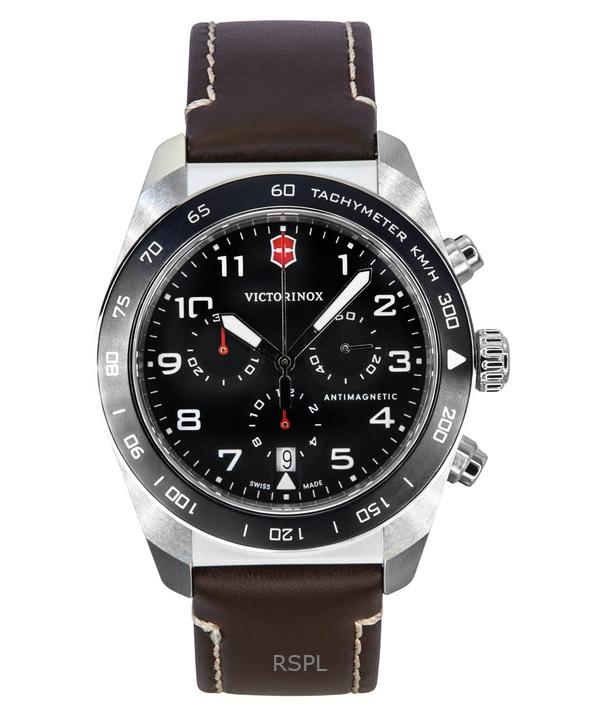 Мужские часы Victorinox Swiss Army Хронограф Кожаный ремешок Черный циферблат Кварцевые 242046 100М
Мужские часы Victorinox Swiss Army Хронограф Кожаный ремешок Черный циферблат Кварцевые 242046 100М