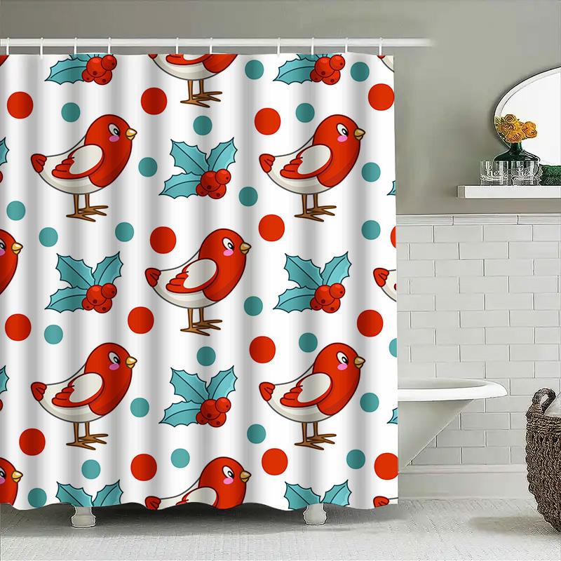 Winter Holiday Red Bird Holly Fruit Shower Curtain Set for Bathroom Decor Blueberry Green Polka Dot Pattern Waterproof Fabric 72 90x180cm
Winter Holiday Red Bird Holly Fruit Shower Curtain Set for Bathroom Decor Blueberry Green Polka Dot Pattern Waterproof Fabric 72 90x180cm