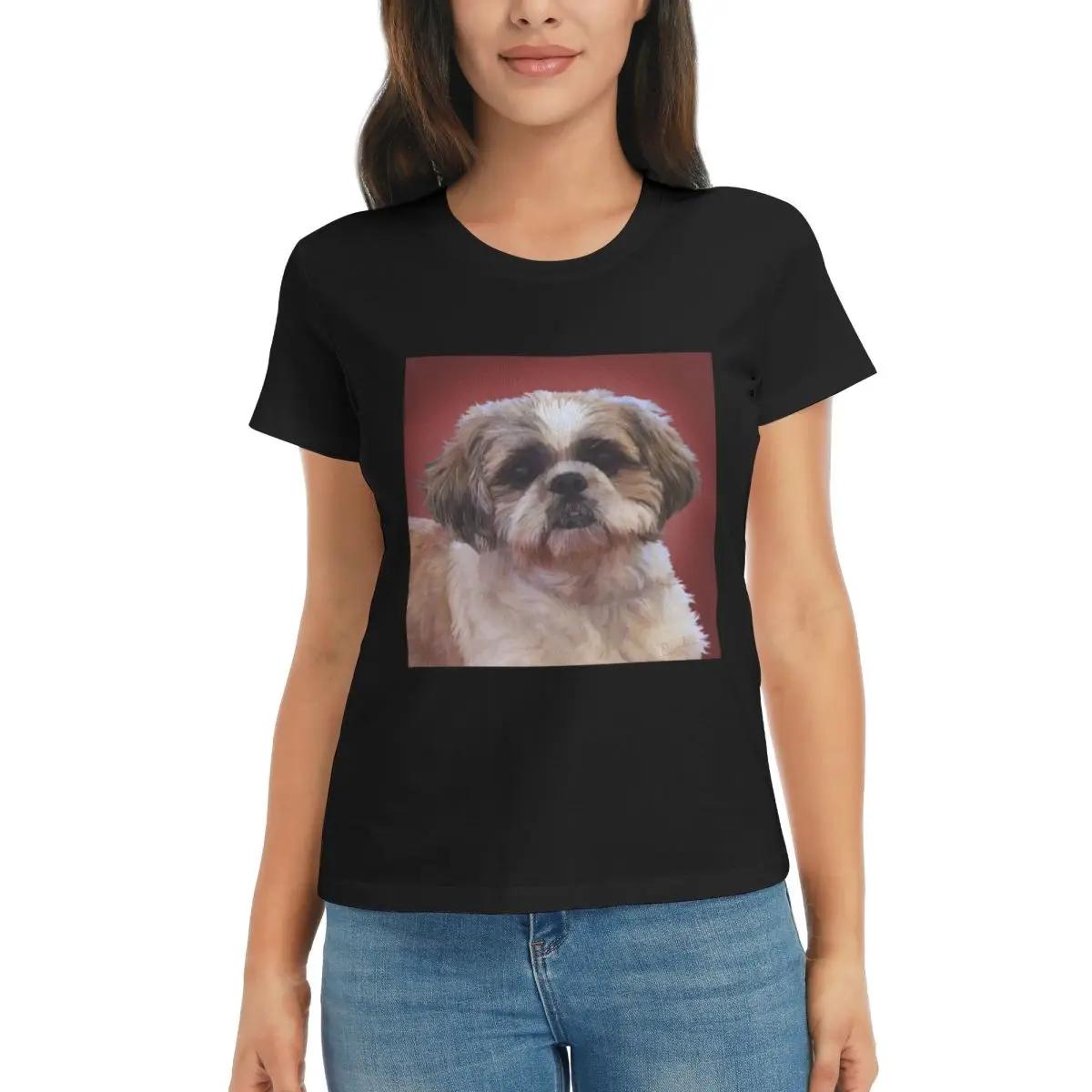 Women TShirt Shih Tzu Dog Summer Short Sleeve Tees Crew Neck Cotton T Shirts Clothes Tops Streetwear 4XL
Women TShirt Shih Tzu Dog Summer Short Sleeve Tees Crew Neck Cotton T Shirts Clothes Tops Streetwear 4XL