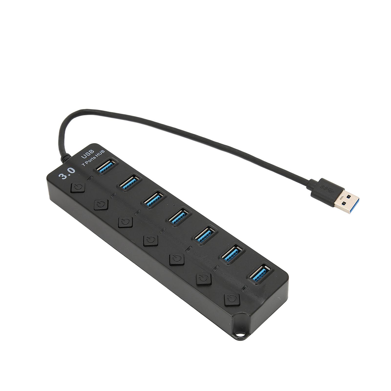USB3.0 Hub 7 Ports 5Gbps High Speed Transmission Wide Compatibility Portable USB3.0 Splitter чорний
USB3.0 Hub 7 Ports 5Gbps High Speed Transmission Wide Compatibility Portable USB3.0 Splitter чорний