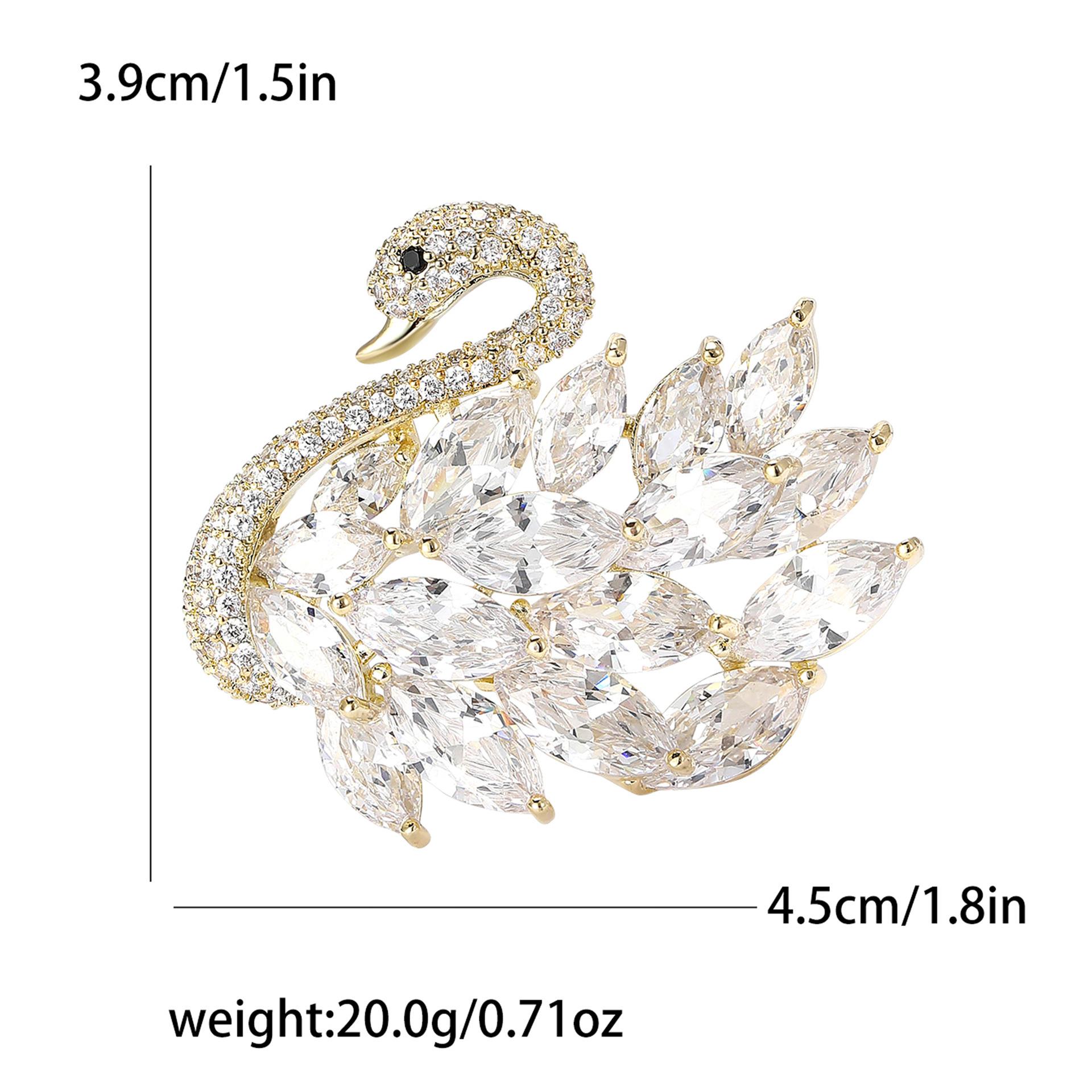 Модная микро-инкрустированная медная циркониевая брошь-лебедь, изысканный высококачественный женский костюм, кардиган, корсаж, ювелирное украшение, булавка
Модная микро-инкрустированная медная циркониевая брошь-лебедь, изысканный высококачественный женский костюм, кардиган, корсаж, ювелирное украшение, булавка
