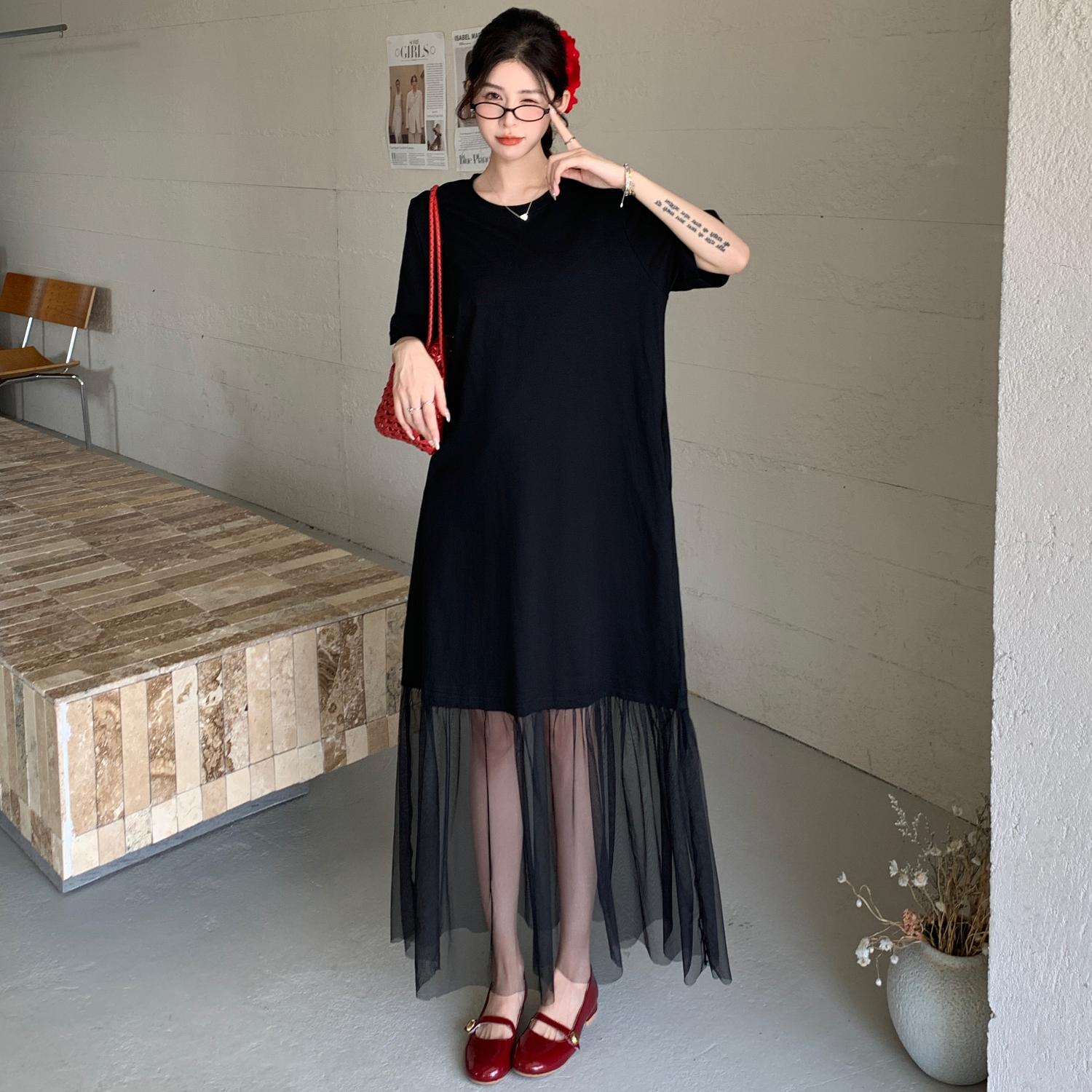 DIMANAF Women 2025 Plus Size Black Dress Summer Vintage Dress Basic Lace Spliced Long Casual Loose Dress L чёрный
DIMANAF Women 2025 Plus Size Black Dress Summer Vintage Dress Basic Lace Spliced Long Casual Loose Dress L чёрный