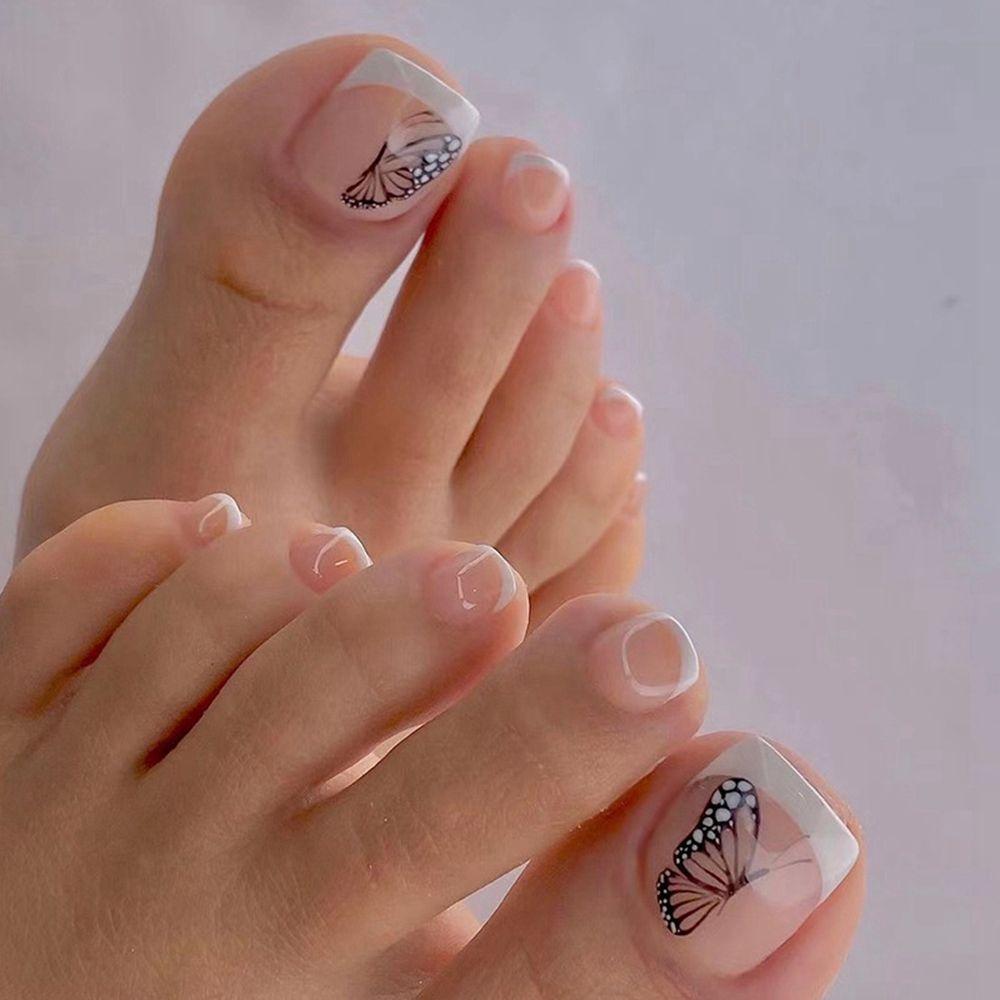 Artificial Manicure Tool Wearable Fake Nails Flower Square Head Toes False Nails Nail Tips 01
Artificial Manicure Tool Wearable Fake Nails Flower Square Head Toes False Nails Nail Tips 01