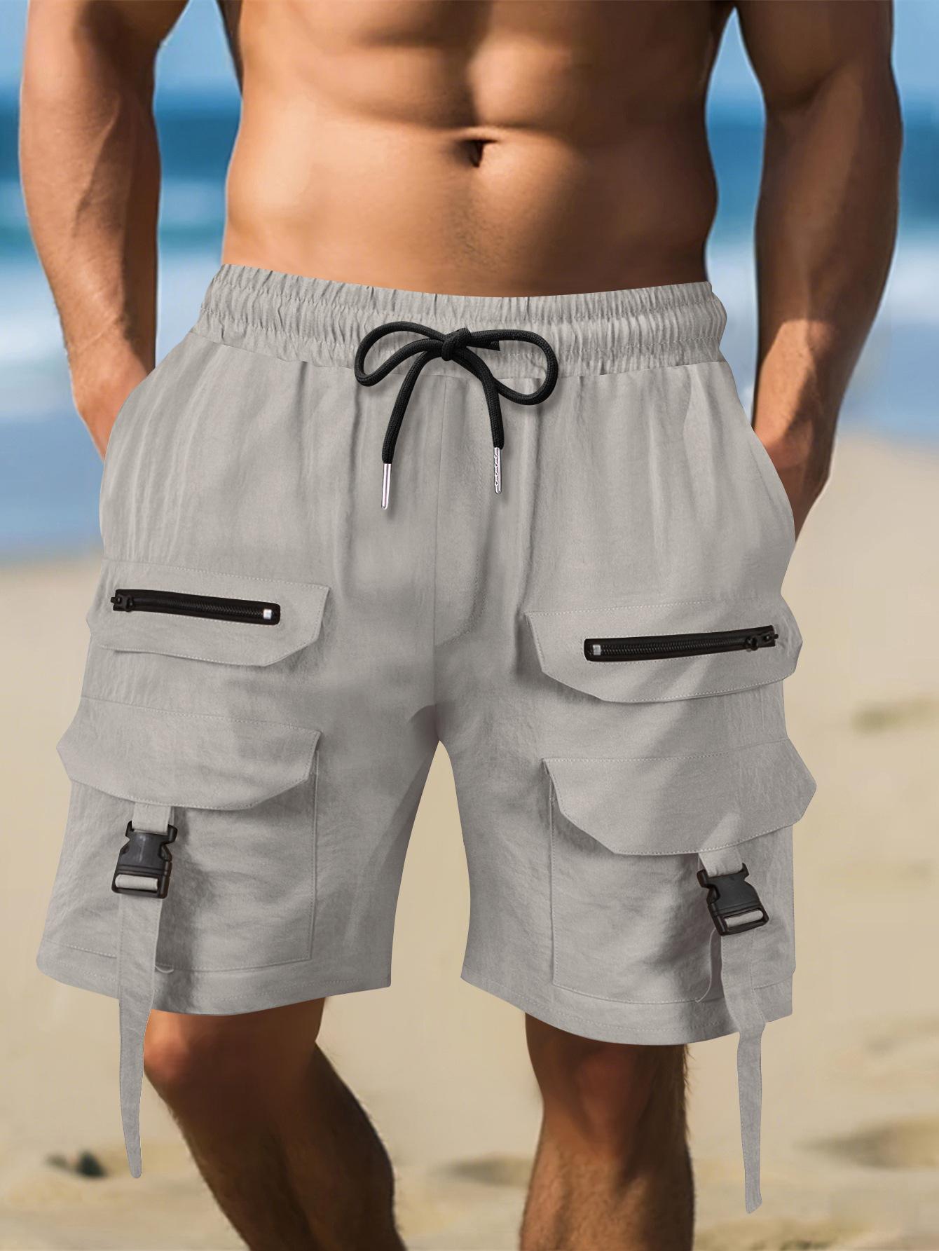 Men s Summer Cargo Shorts, Multi-Pocket Straight Leg Casual Shorts, Drawstring Waist Knee-Length Pants S серый
Men s Summer Cargo Shorts, Multi-Pocket Straight Leg Casual Shorts, Drawstring Waist Knee-Length Pants S серый