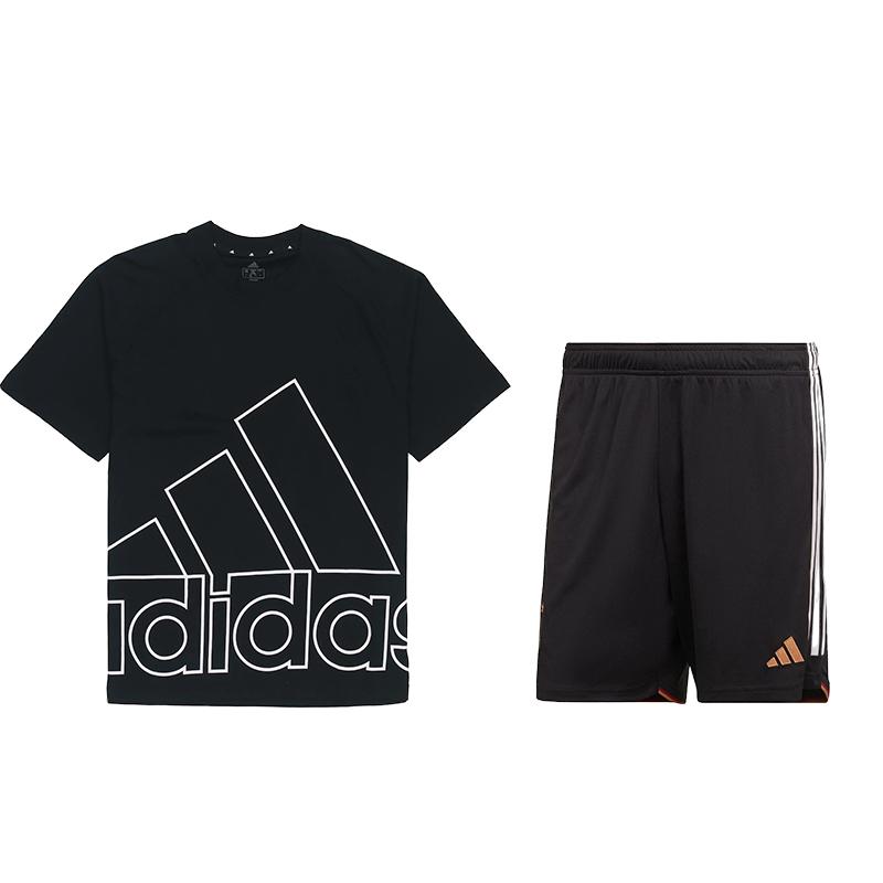 Adidas Minimalist Letter Удобная футболка с круглым вырезом и коротким рукавом, трикотажные шорты с пятью точками, повседневный спортивный комплект, комплекты унисекс, черный цвет H60662+HJ9605 M
Adidas Minimalist Letter Удобная футболка с круглым вырезом и коротким рукавом, трикотажные шорты с пятью точками, повседневный спортивный комплект, комплекты унисекс, черный цвет H60662+HJ9605 M