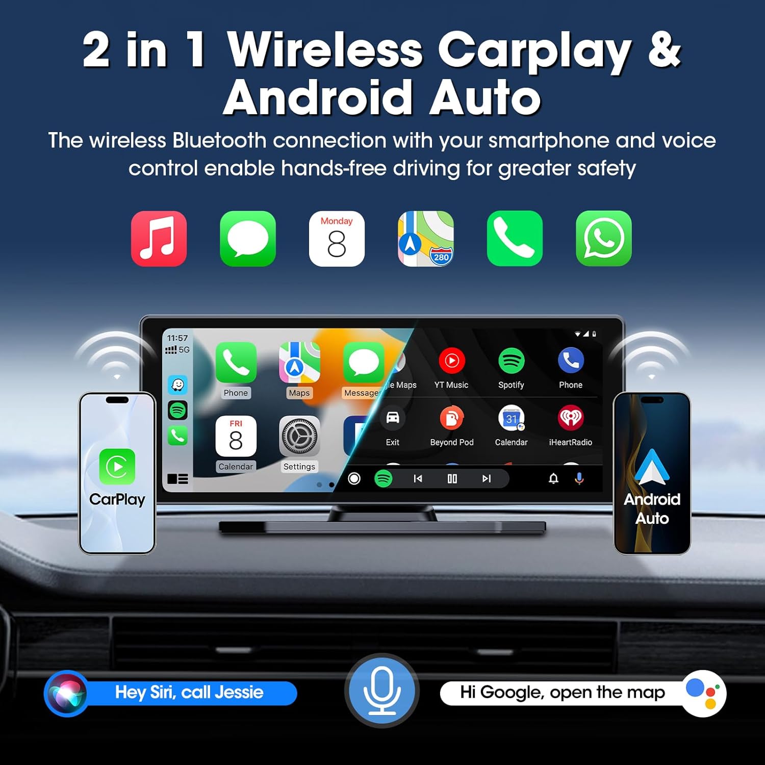 10.26 CarPlay Screen 4K 350° Rotatable Camera with Apple CarPlay & Android Auto, Voice Control, Bluetooth, Mirror Link United States
10.26 CarPlay Screen 4K 350° Rotatable Camera with Apple CarPlay & Android Auto, Voice Control, Bluetooth, Mirror Link United States
