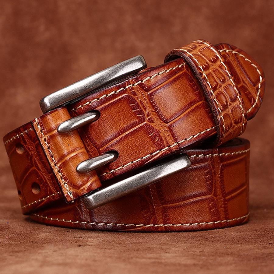 Genuine Leather Belts for Men Classic Double Row Hole Belt Hollowed Out Belt Jeans Waistband 125cm коричневий
Genuine Leather Belts for Men Classic Double Row Hole Belt Hollowed Out Belt Jeans Waistband 125cm коричневий
