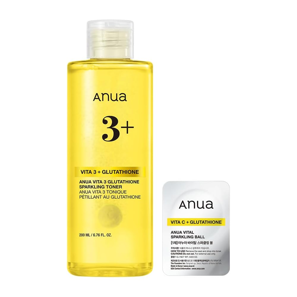 Anua Vitamin 3 Glutathione Sparkling Toner 200ml Hydrating Pore Care Skin Tone Brightening Skincare
Anua Vitamin 3 Glutathione Sparkling Toner 200ml Hydrating Pore Care Skin Tone Brightening Skincare