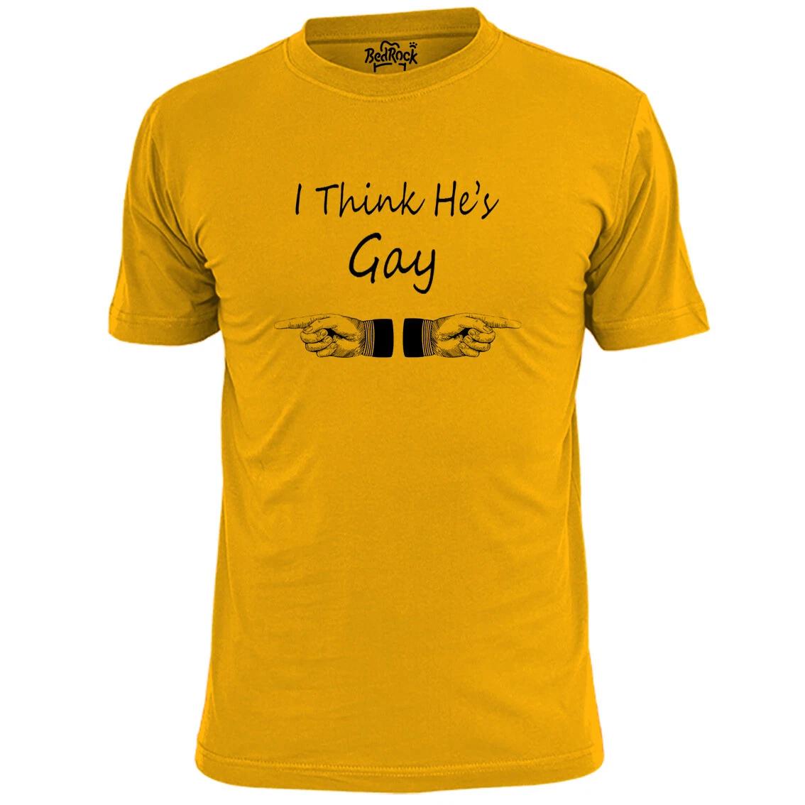 Mens I Think He s Gay Funny T shirt L
Mens I Think He s Gay Funny T shirt L