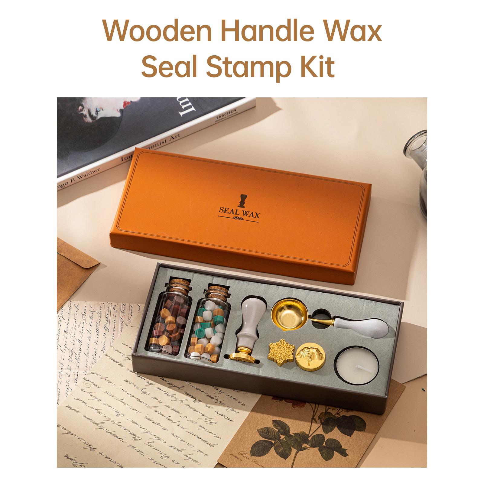 Набор печатей для сургуча с 3 шт. печатей и 2 бутылками восковых бусин, ложкой, свечой для Рождества, винтажных конвертов, писем бежевый
Набор печатей для сургуча с 3 шт. печатей и 2 бутылками восковых бусин, ложкой, свечой для Рождества, винтажных конвертов, писем бежевый