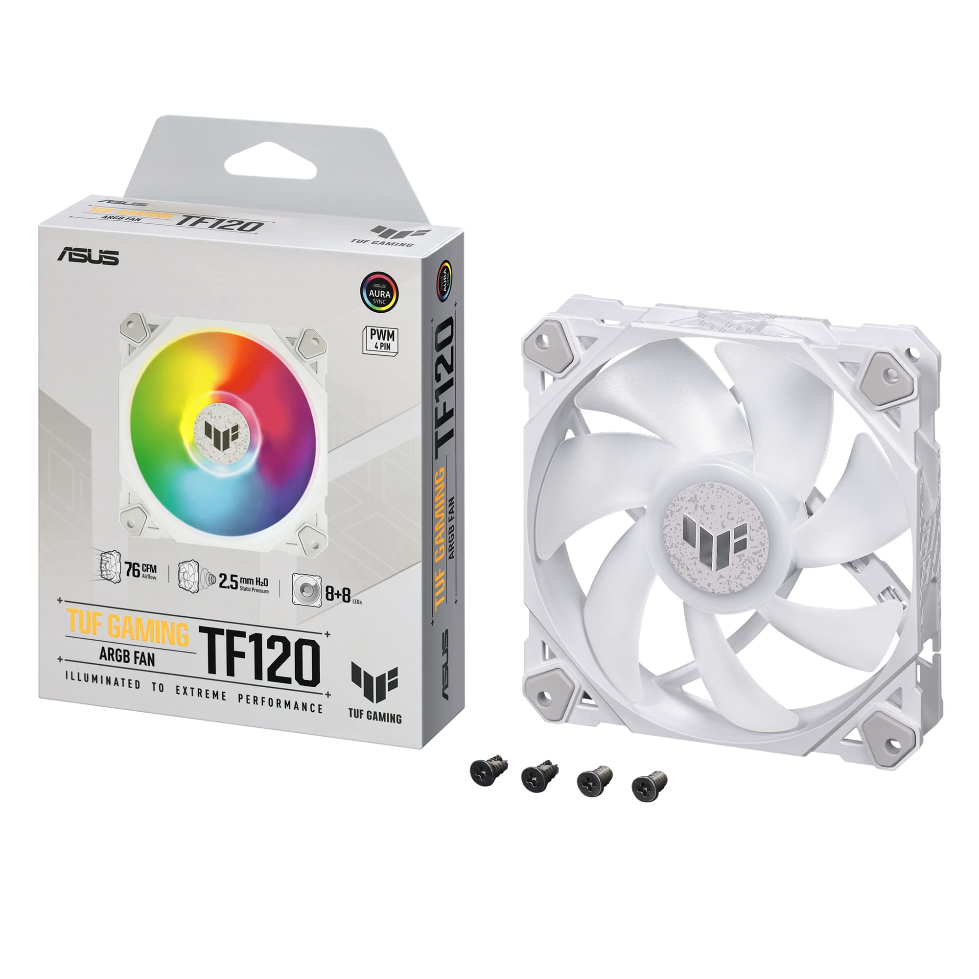 Корпусний вентилятор ASUS 120 мм Aura Sync TUF GAMING TF120 WHITE ARGB White Домашній авторизований дистриб’ютор білий
Корпусний вентилятор ASUS 120 мм Aura Sync TUF GAMING TF120 WHITE ARGB White Домашній авторизований дистриб’ютор білий
