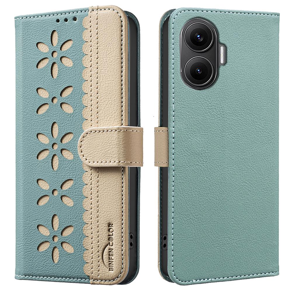 For Xiaomi Poco F7 5G/Redmi Turbo 4 Pro 5G Leather Case BINFEN COLOR BF36 Floral Pattern Phone Cover RFID Blocking Wallet Stand Green
For Xiaomi Poco F7 5G/Redmi Turbo 4 Pro 5G Leather Case BINFEN COLOR BF36 Floral Pattern Phone Cover RFID Blocking Wallet Stand Green