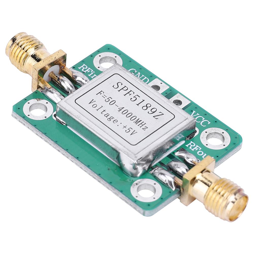 SPF5189 Wideband Radio Frequency with Shielding Shell Low Noise RF Amplifier Module LAN 50-4000MHz RF Amplifier Board
SPF5189 Wideband Radio Frequency with Shielding Shell Low Noise RF Amplifier Module LAN 50-4000MHz RF Amplifier Board
