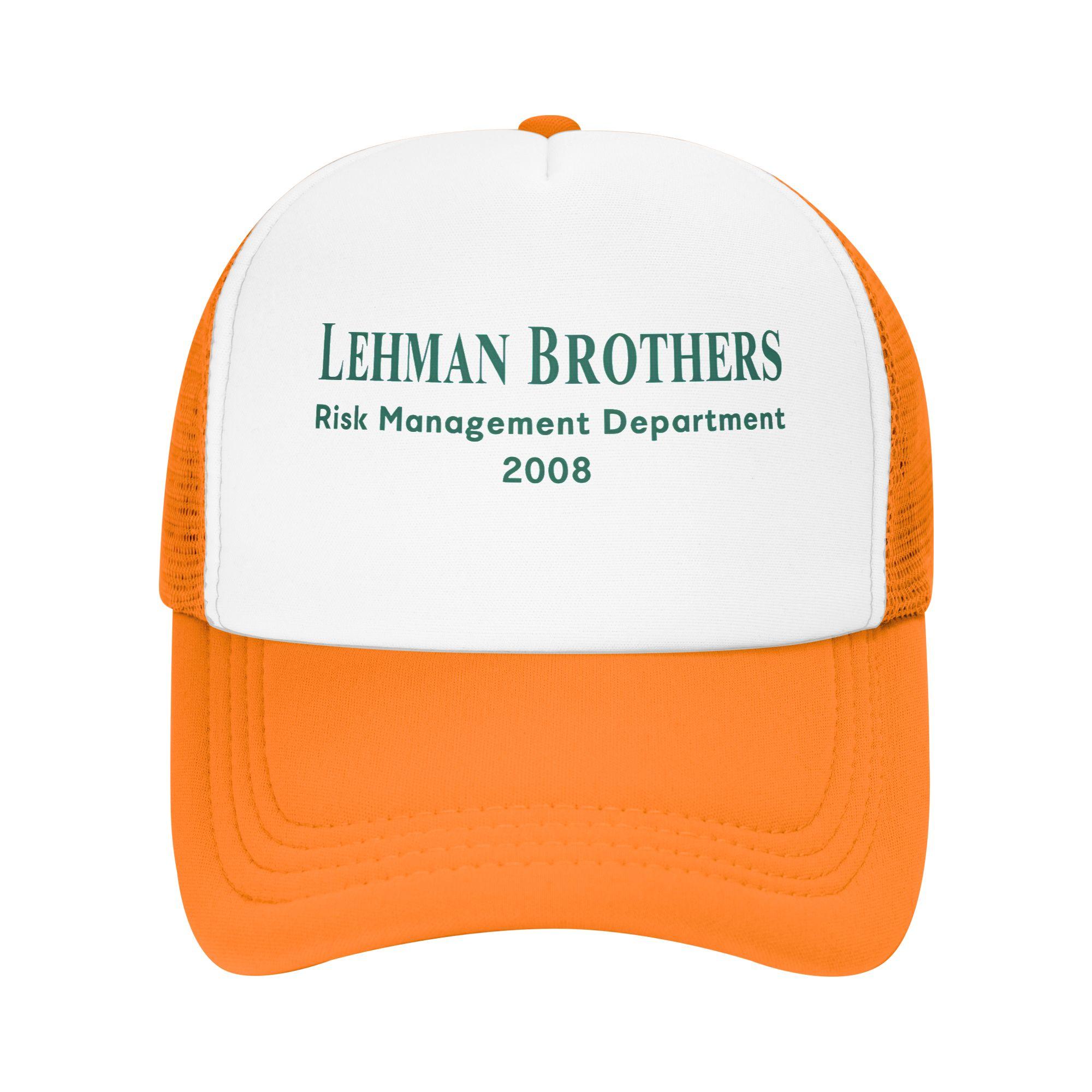 Lehman Brothers Risk Management Department 2008 Casual Baseball Cap Spring Trucker Hat Tennis Skate Hip Hop Hats Baseball Caps One Size
Lehman Brothers Risk Management Department 2008 Casual Baseball Cap Spring Trucker Hat Tennis Skate Hip Hop Hats Baseball Caps One Size