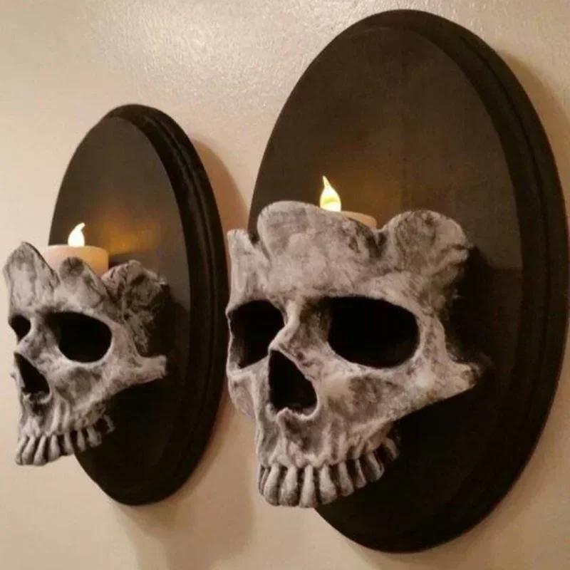 Halloween Skull Head Candle Holder Scary Skeleton Wall Mounted Sconce Home Bar Restaurant Decorative stick A
Halloween Skull Head Candle Holder Scary Skeleton Wall Mounted Sconce Home Bar Restaurant Decorative stick A